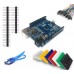 Arduino UNO R3 Yeni Versiyon + Breadboard + Jumper + USB Kablo